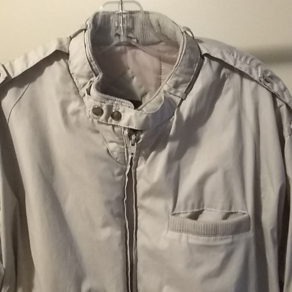 Mens Beige Medium Weight Jacket - image 2